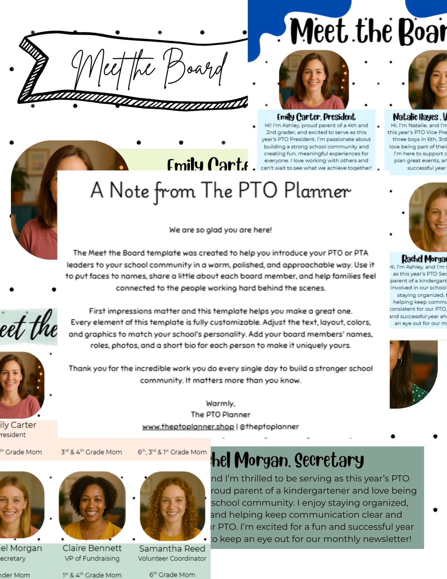 Meet the Board. PTO and PTA Board Introduction Template