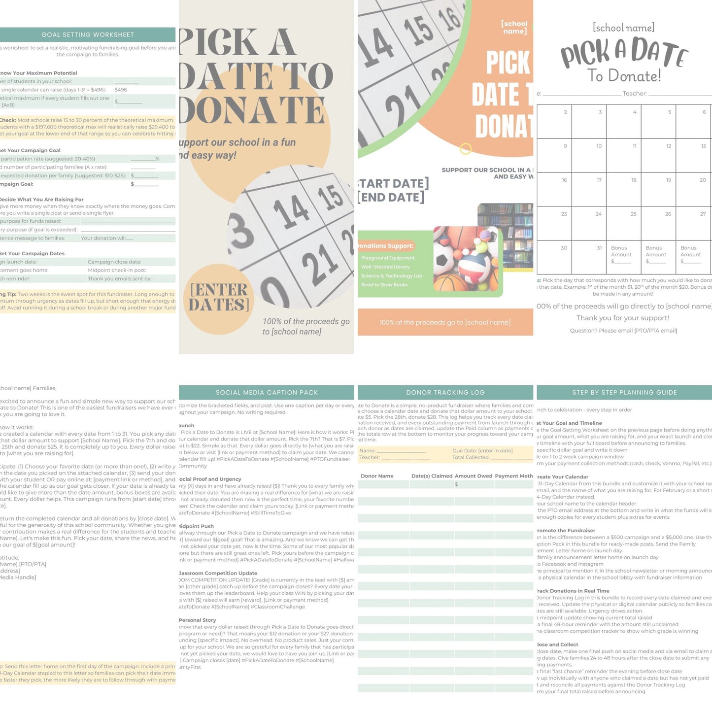 Pick a Date to Donate. A Simple Fundraising Guide for PTOs and PTAs
