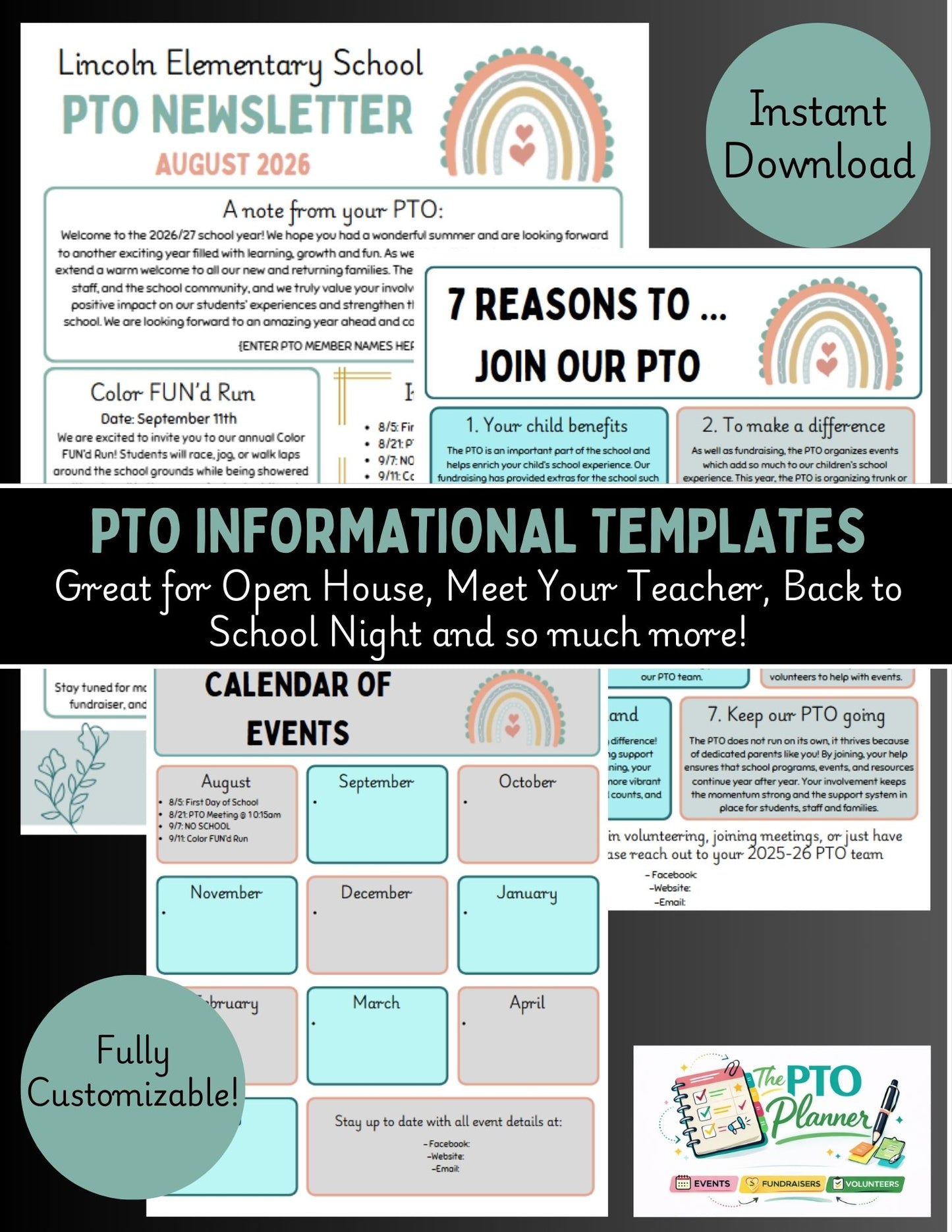 The Complete PTO Planning Bundle. Everything You Need for a Full School Year