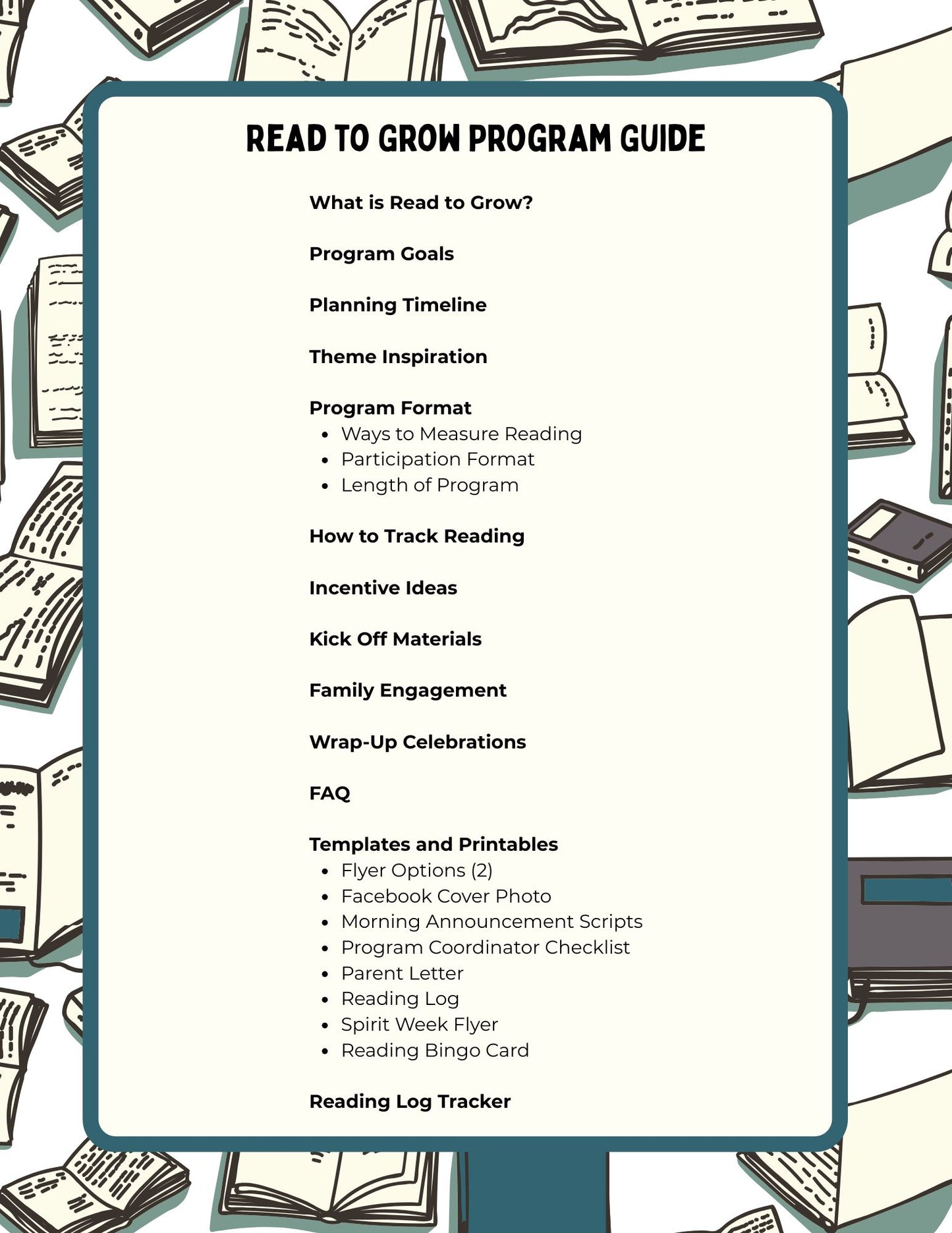 The Read to Grow Bundle. School Reading Challenge Kit for PTOs